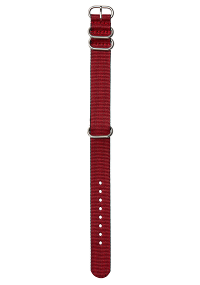 20mm Nylon #TIDE One Piece Band - Red / Black