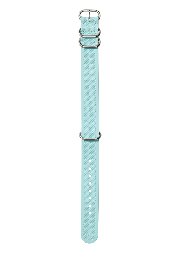 Bracelet monobloc en caoutchouc FKM 20mm - Bleu Océan