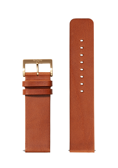 23mm Veg Tanned Leather Band - Marron clair