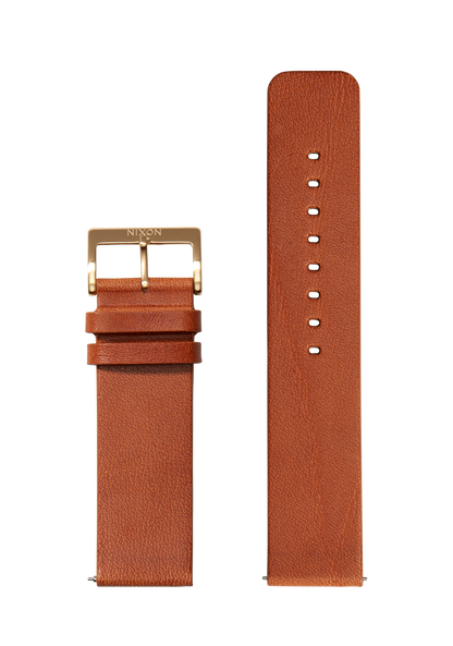 23mm Veg Tanned Leather Band - Marron clair View 1