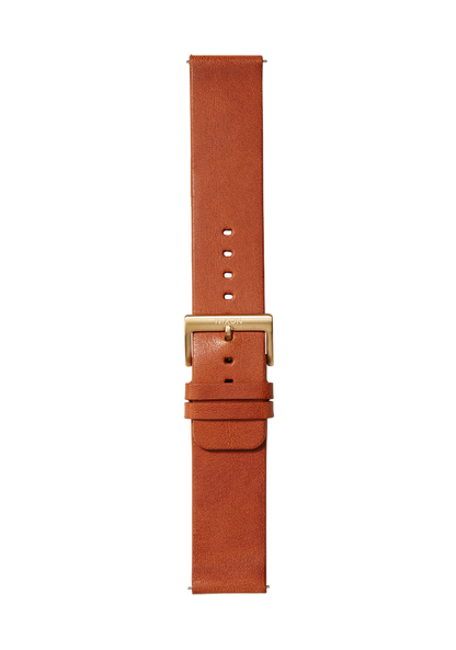 23mm Veg Tanned Leather Band - Marron clair View 2