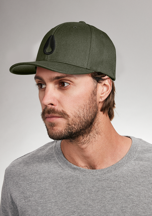 Deep Down Flexfit Athletic Fit Hat - Vert olive