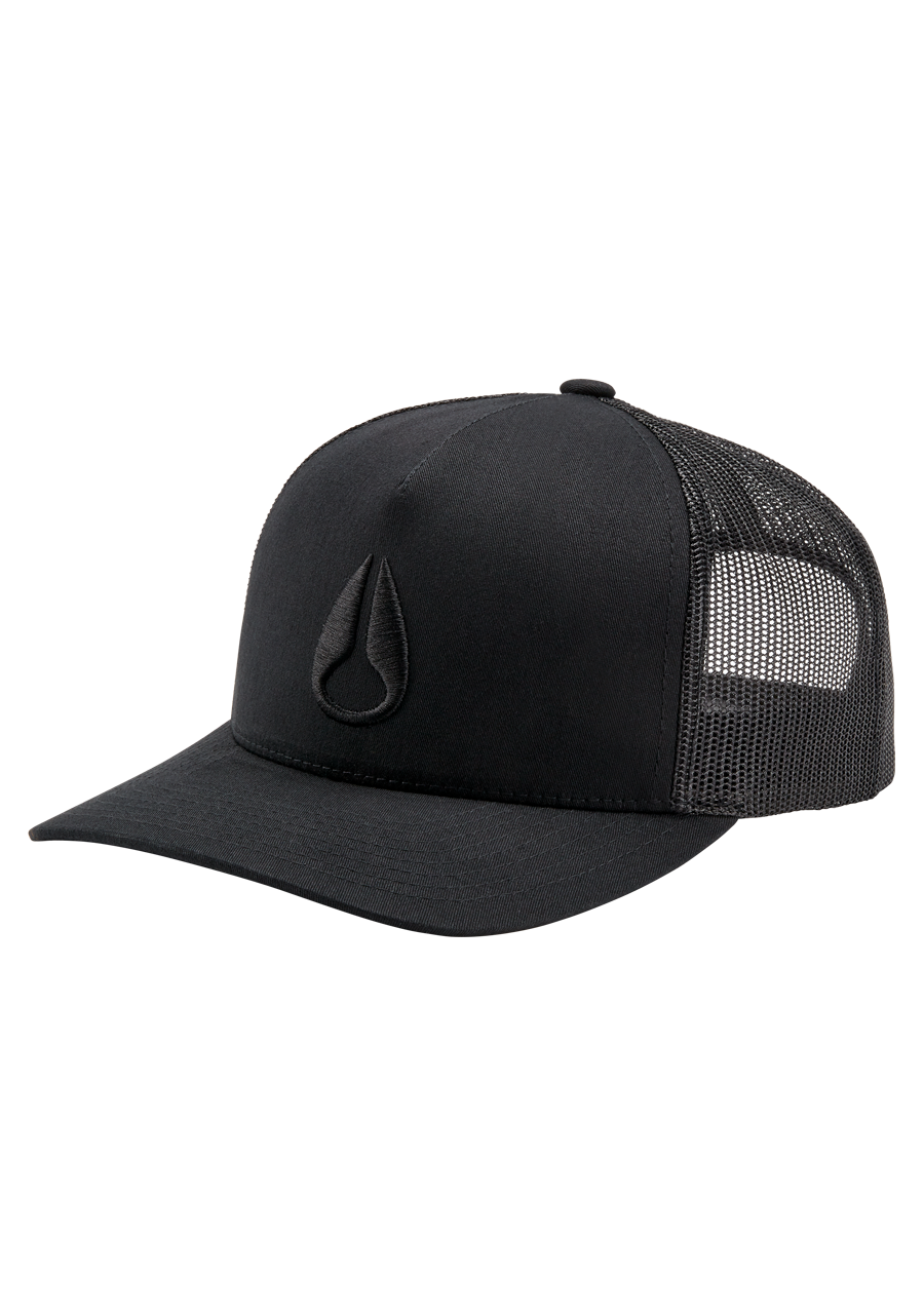 Iconed Trucker Hat  Black / Black – Nixon CA