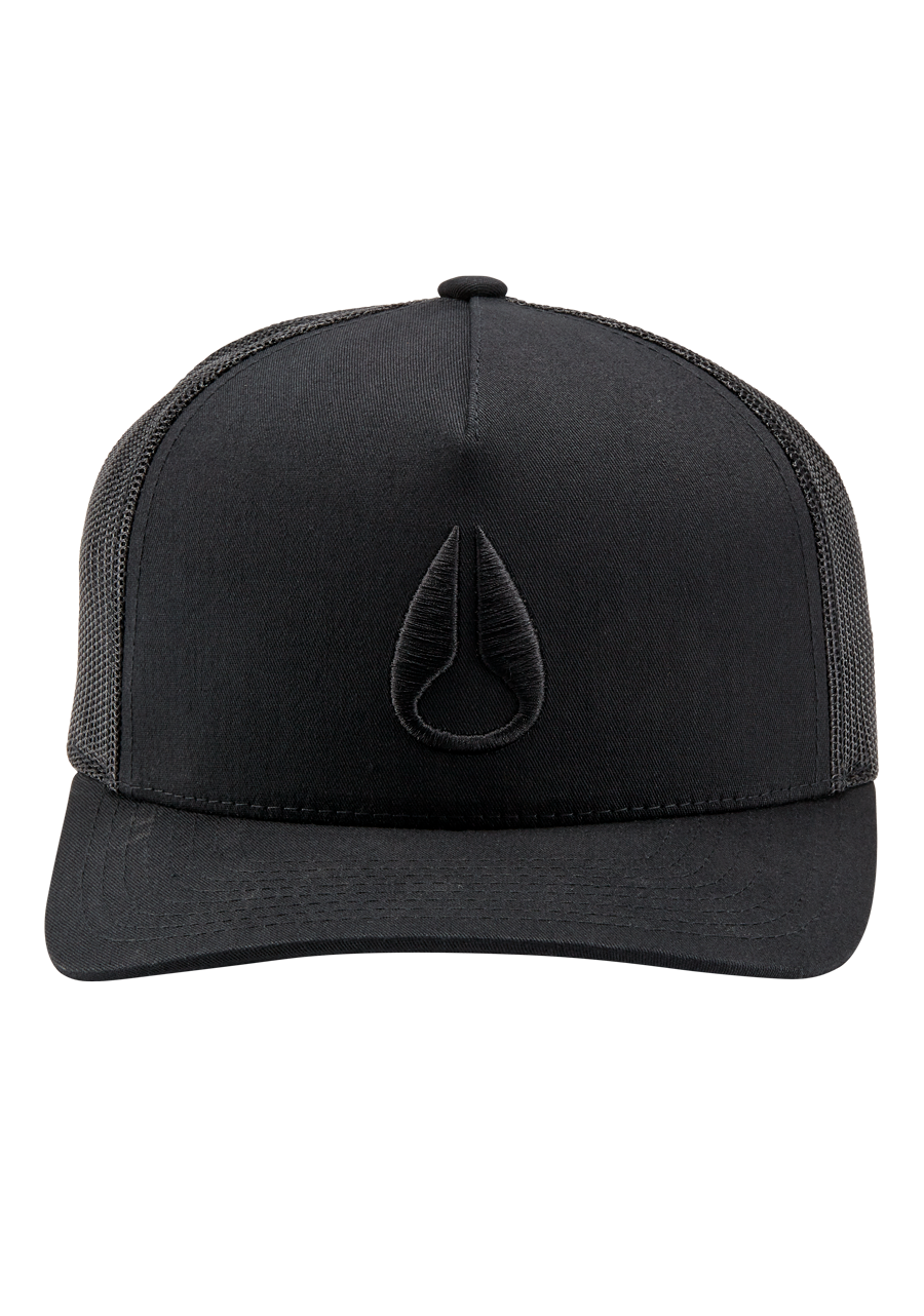 Iconed Trucker Hat | Black / Black – Nixon CA