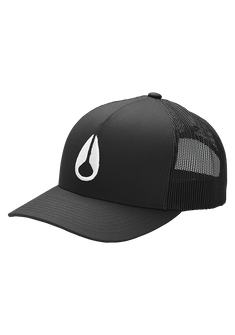 Iconed Trucker Hat - Black / White