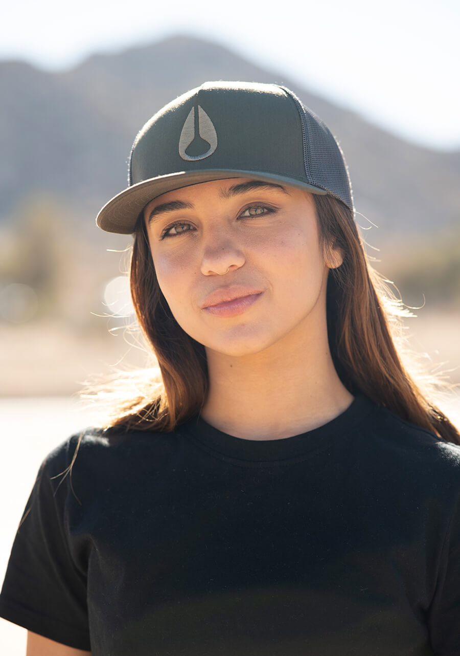 Iconed Trucker Hat Dark Olive Nixon CA