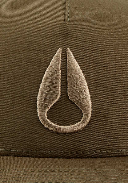 Iconed Trucker Hat - Vert olive View 5