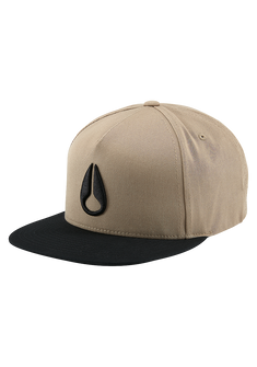 Simon Snap Back Hat - Khaki / Black