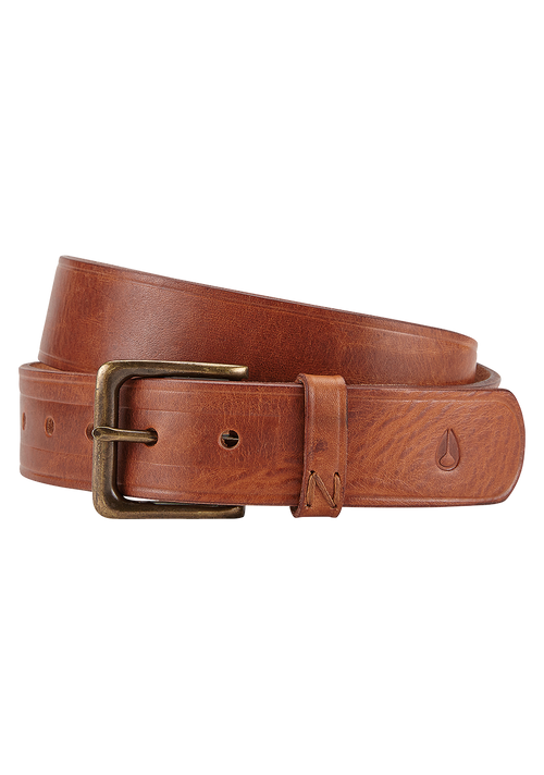 DNA Leather Belt - Brown Wash