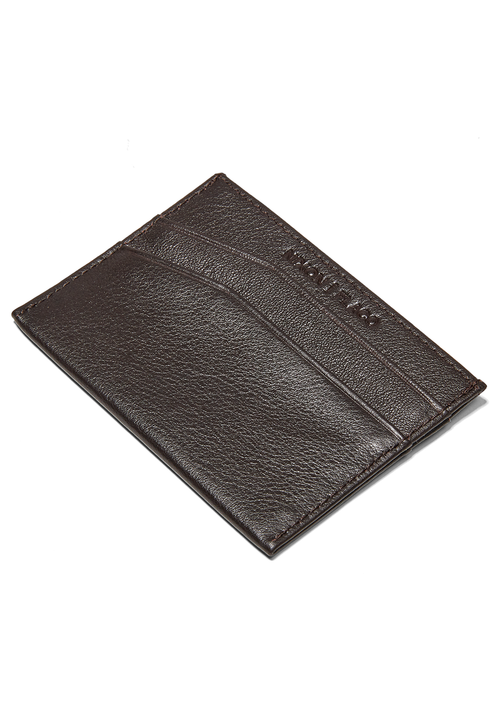 Flaco Leather Card Wallet - Brown