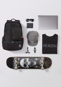 Smith Backpack - All Black Nylon View 6