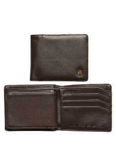 Pass Vegan Leather Coin Wallet - Brown