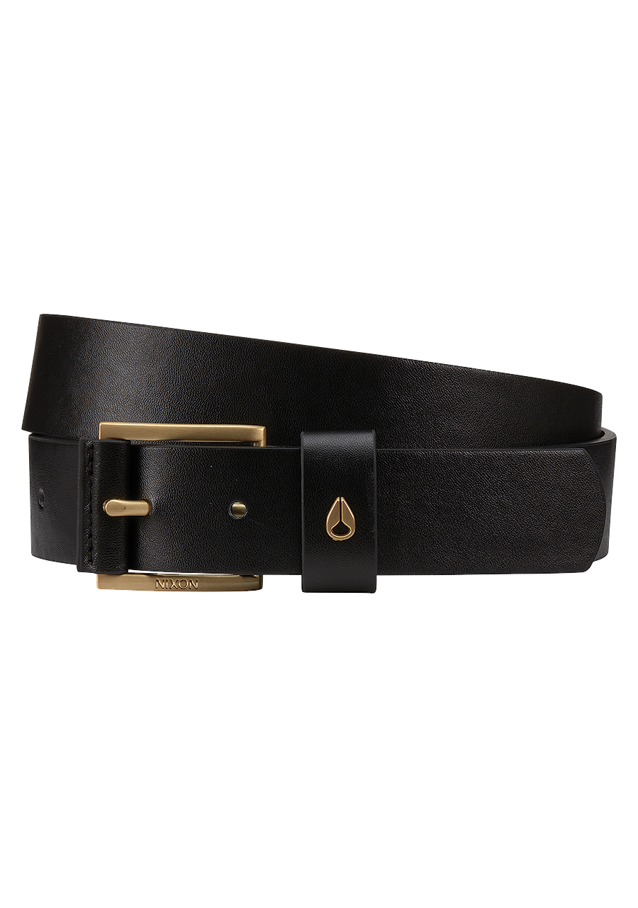 Nixon Americana Vegan Belt S - Black / Gold