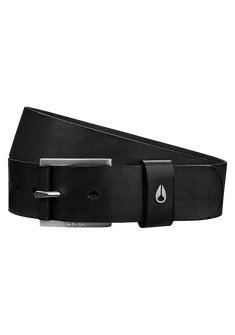 Ceinture Cuir Americana - Noir / argent