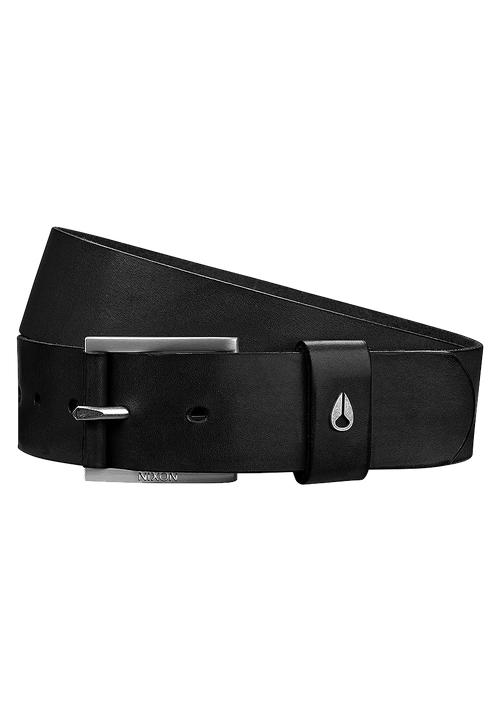 Ceinture Cuir Americana - Noir / argent