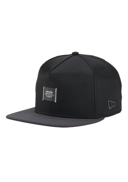 Society Snapback Hat - Black / Charcoal View 1