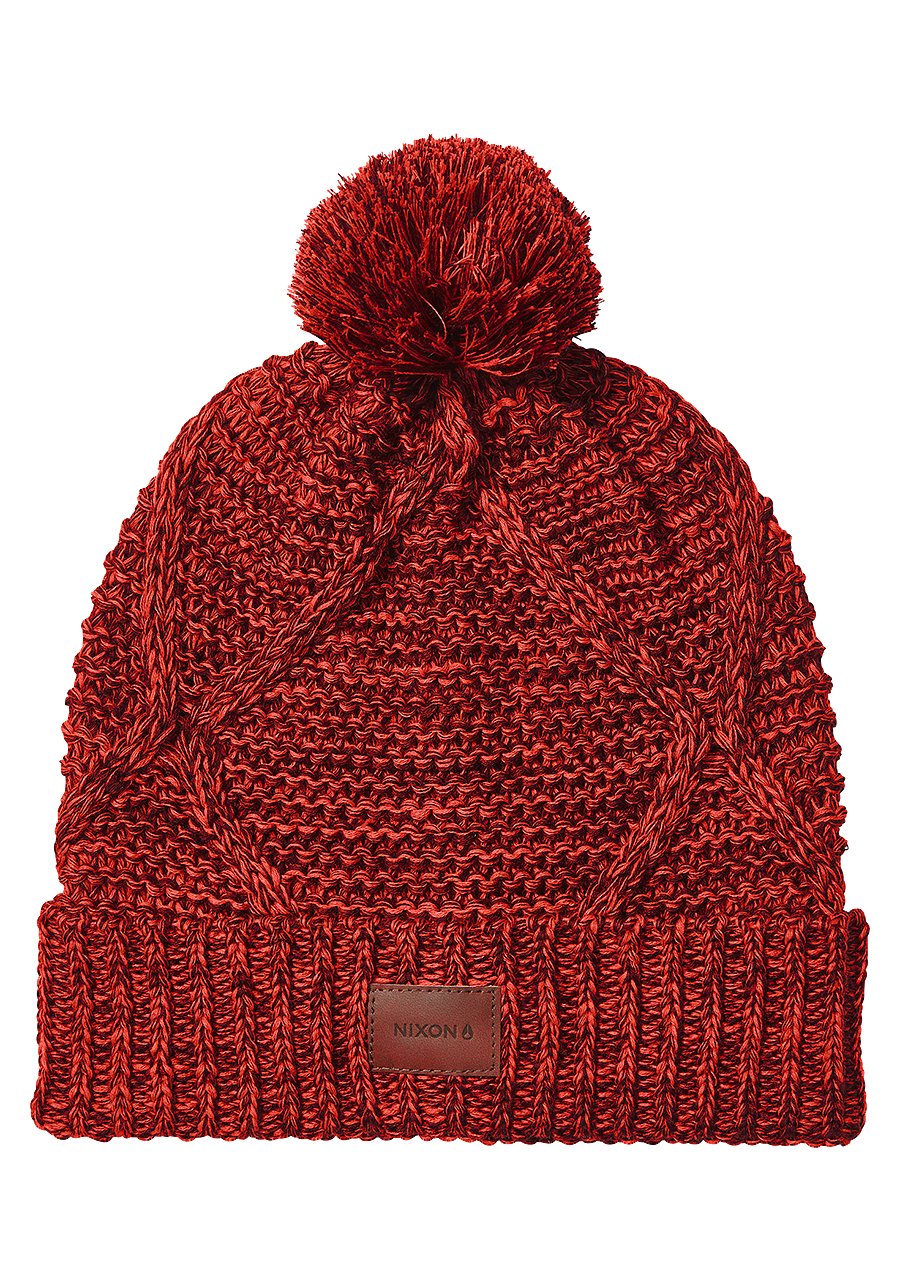 Bonnet Pompon Julian - Bourgogne / Flamme View 1