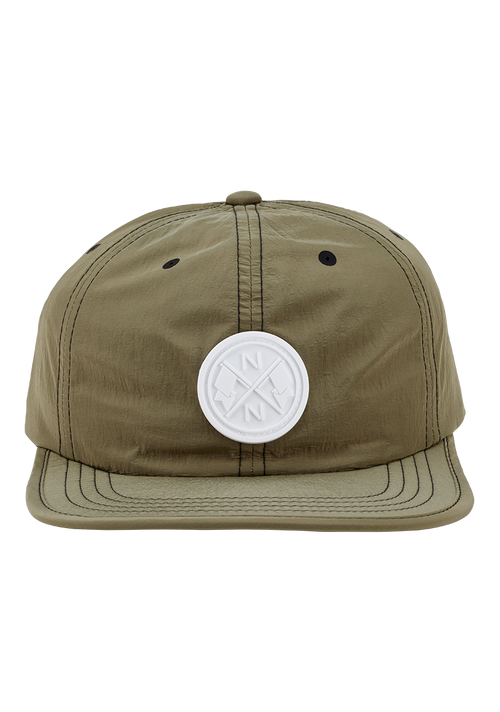 Flight Strapback Hat - Olive / White