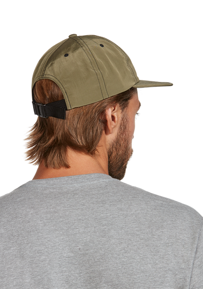 Flight Strapback Hat - Olive / White View 7