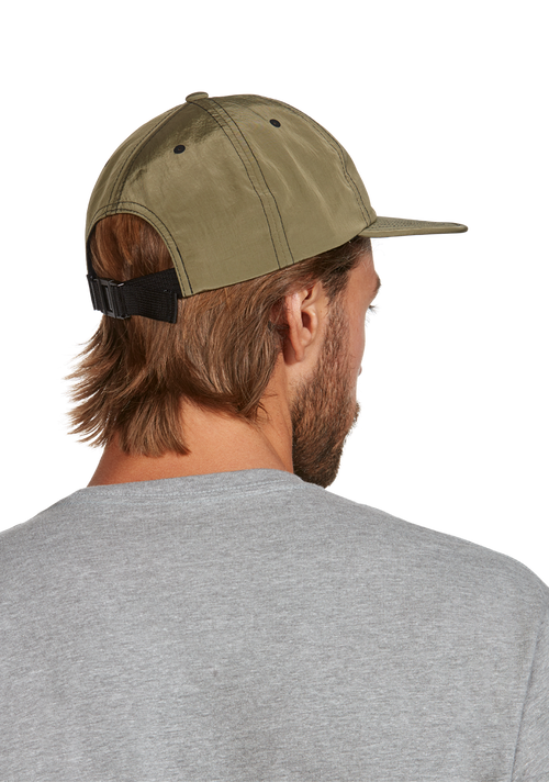 Flight Strapback Hat - Olive / White