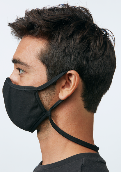 Flipside Face Mask - All Black View 6