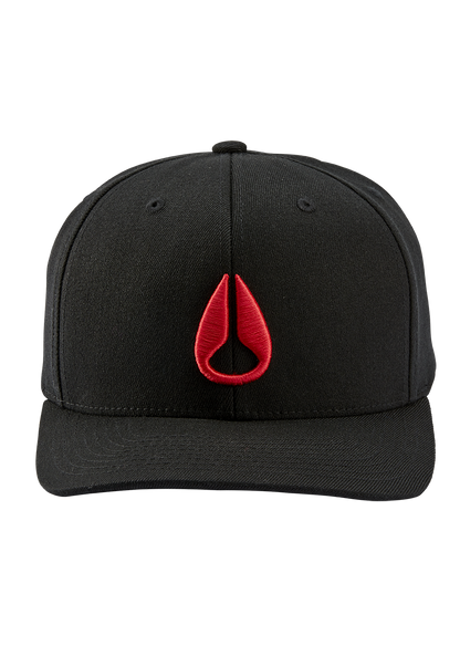 Deep Down Snapback - Noir / rouge View 3