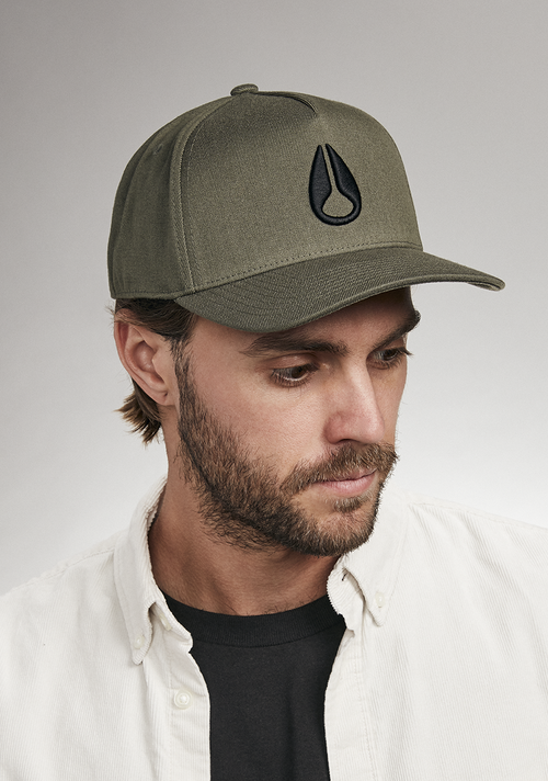 Snapback Deep Down Athletic - Vert olive / noir