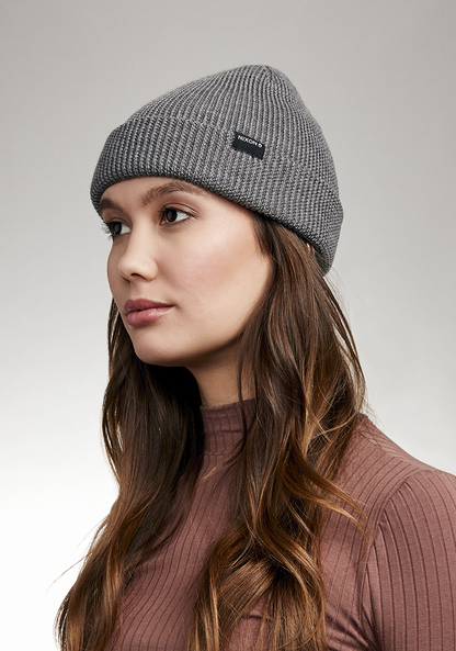 Kingman Wool Beanie - Heather Gray View 5