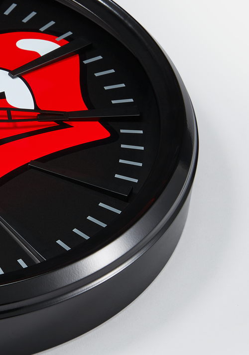 Rolling Stones Sentry Wall Clock - Noir / noir