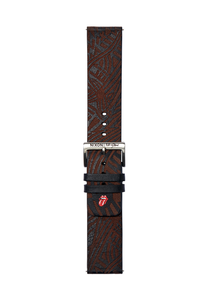 Rolling Stones 23mm Leather Band - Noir View 2