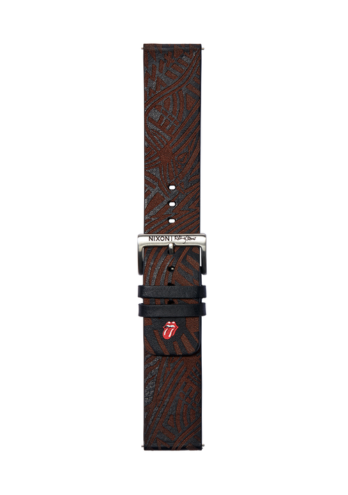 Rolling Stones 23mm Leather Band - Noir