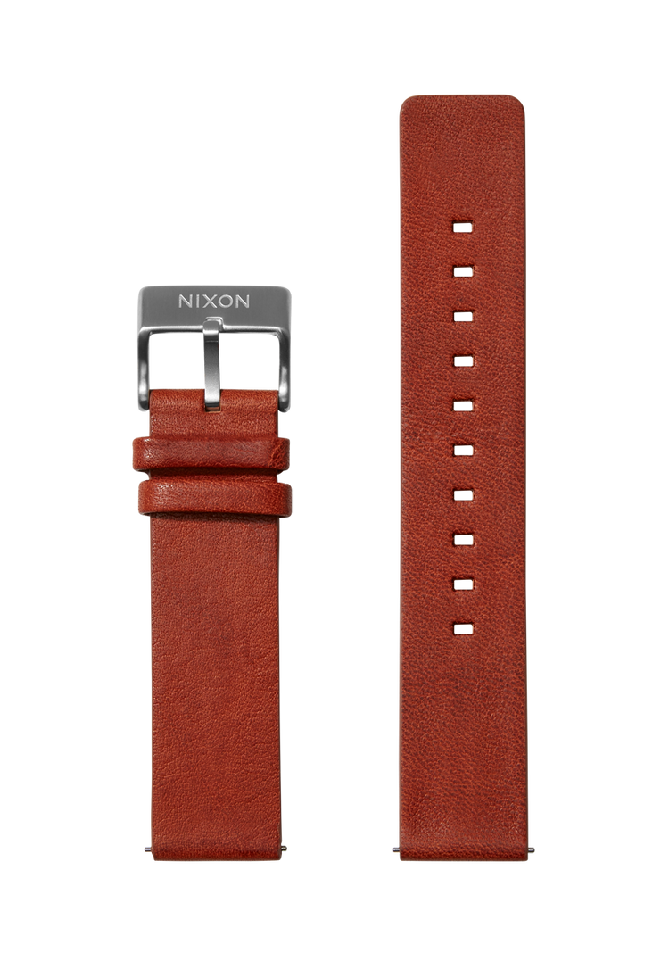 Bracelet en cuir végétal tanné 20mm - Cognac