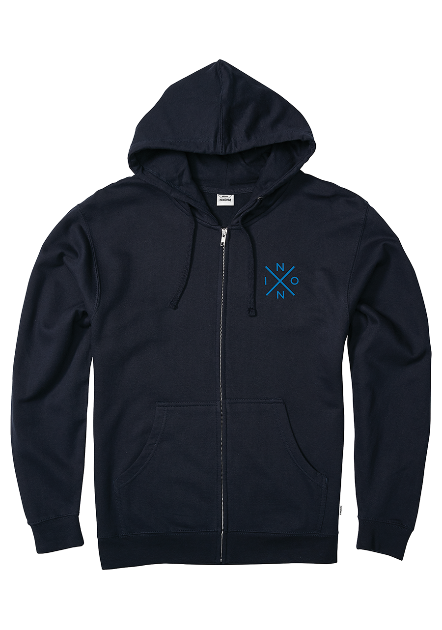 Spot Full Zip Hoodie | Navy / Blue – Nixon CA Spot Full Zip Hoodie | Navy / Blue – Nixon CA