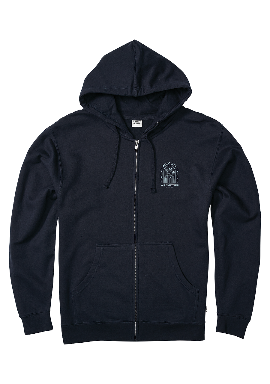 Navy zip up on sale hoodie