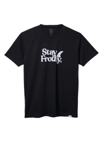 Stay Frothy Repreve® T-Shirt - Black / White View 1