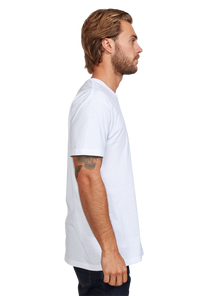 Stay Frothy Repreve® T-Shirt - White / Sage View 4