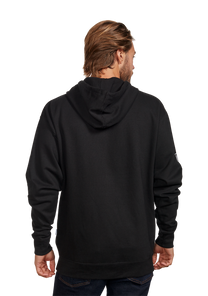 Track Zip Hoodie - Black / White View 5