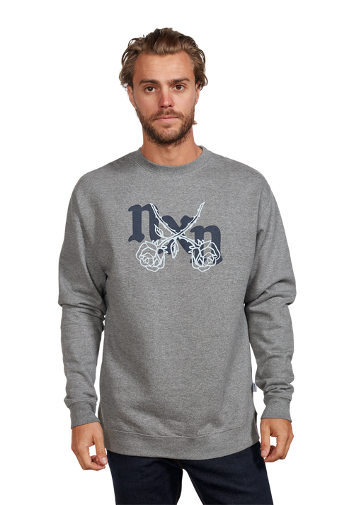 Rosas Crew Sweatshirt - Dark Heather Gray / Gray