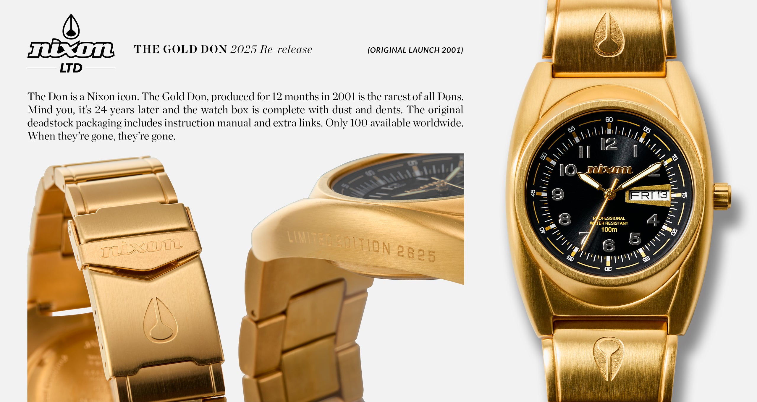 A desktop banner image featuring "The Gold Don" supporting "R1".